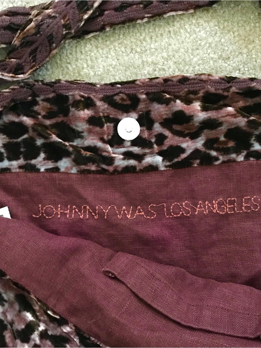 Johnny Was Boho Chic Penelope Velvet Tote Bag, NWT - Picture 6 of 7